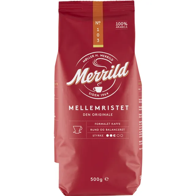 Malta kava Merrild Mellemristet 500g