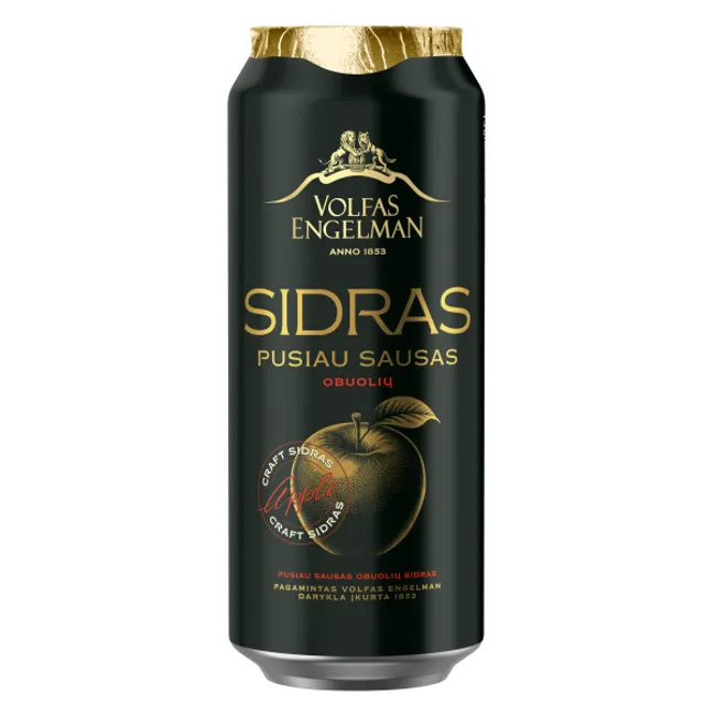 Sidras V.E. Obuolių 4.5% 0,5L