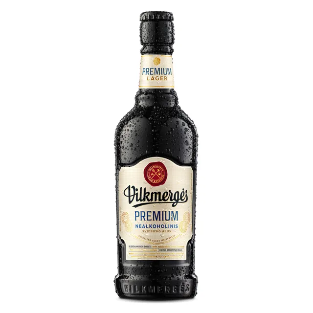 Nealkoholinis alus VILKMERGĖS Premium 0,00% 0,41L