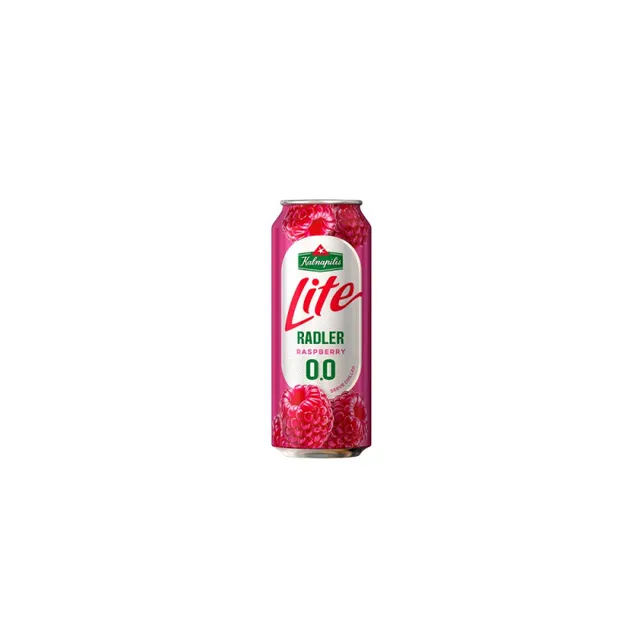 Nealkoholinis alaus kokteilis KALNAPILIS LITE Raspberry 0,0% 0,5L