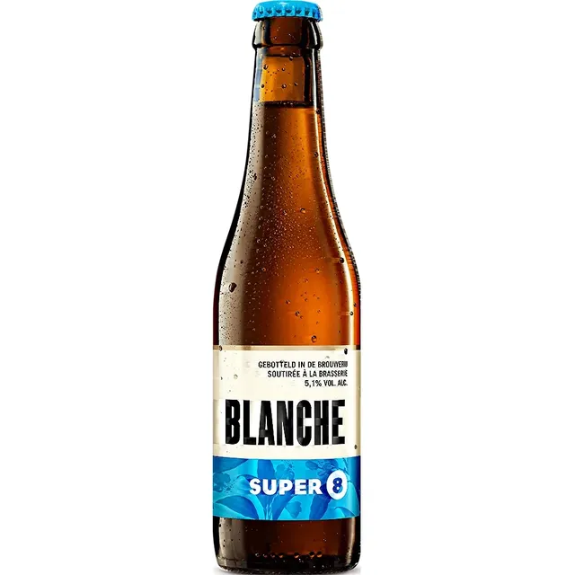 Kvietinis alus SUPER 8 Blanche Witbier 5,1% 0,33L