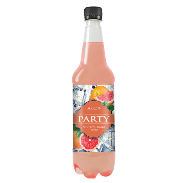Gazuotas alaus kokteilis Party Greipfrutų - toniko sk. 6% 1L PET