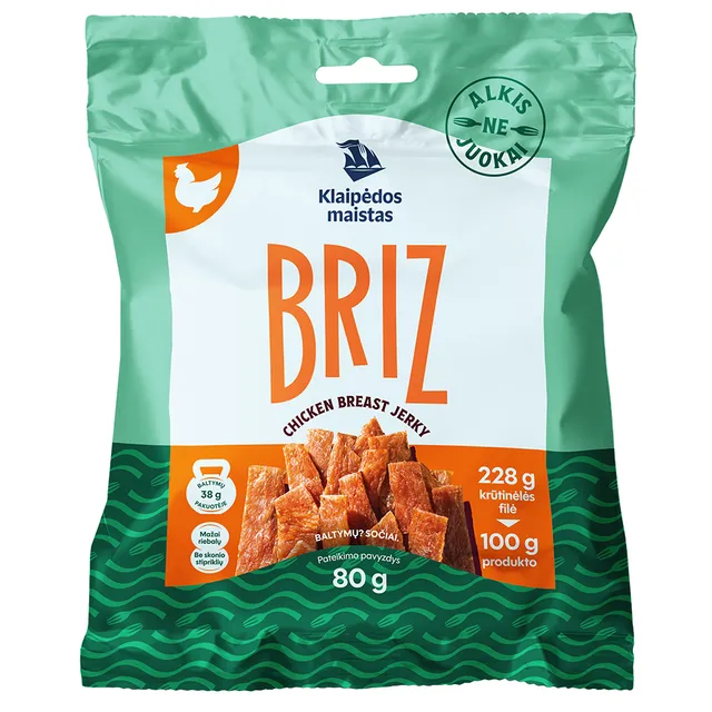 Vytintos vištienos file juostelės BRIZ 80g
