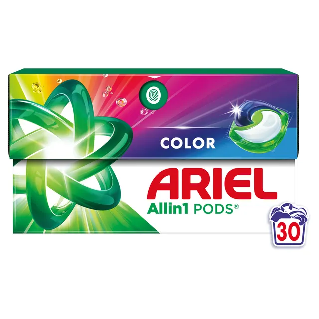Skalbimo kapsulės ARIEL Color, 30 skalb.