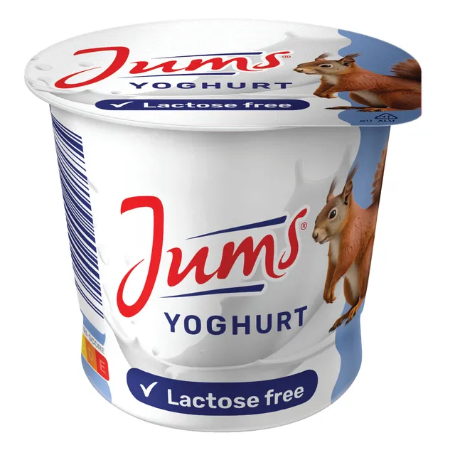 Jogurtas JUMS 2,9% rieb., be laktozės 125g