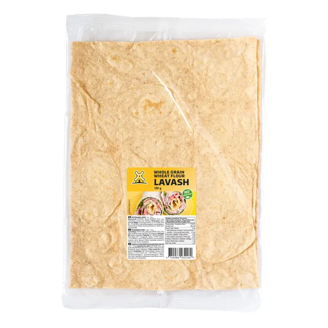 Lavašas su visų grūdo dalių kvietiniais miltais 120g