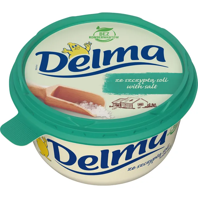 Margarinas su druska DELMA, 39 % rieb., 450 g