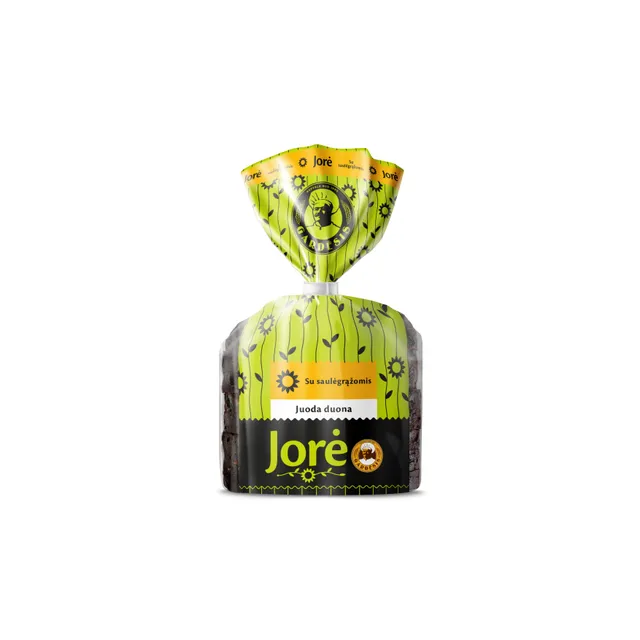 Juoda raikyta duona JORĖ su saulėgrąžomis, 280 g