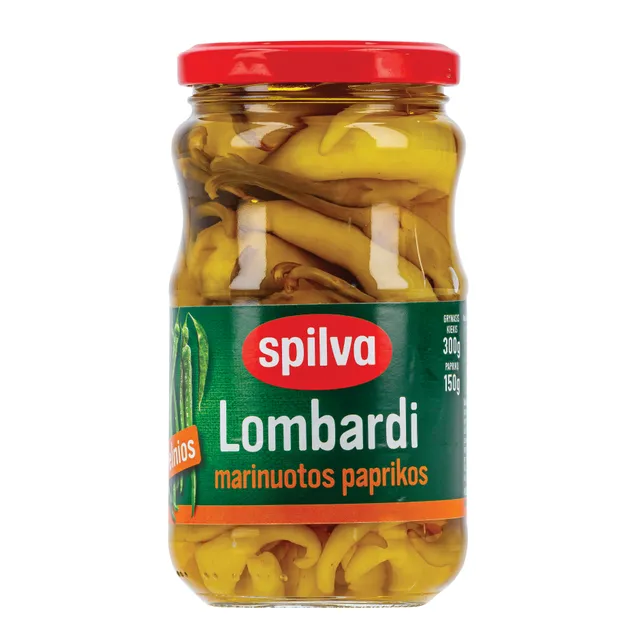 Lombardijos paprikos marinuotos švelnios SPILVA, 300 g