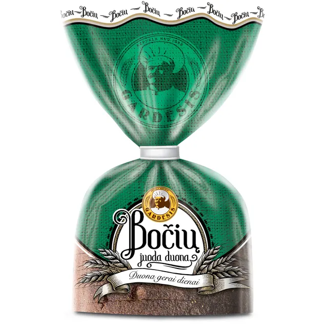 Juoda raikyta BOČIŲ duona, 400 g