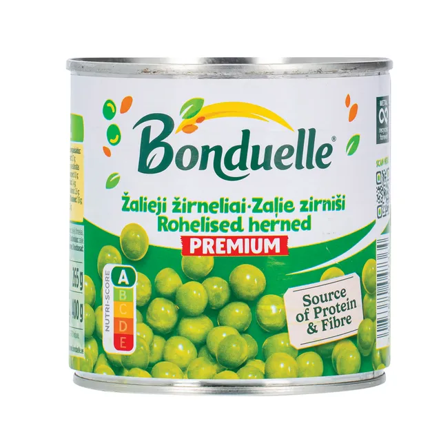 Konservuoti žalieji žirneliai BONDUELLE, 400 g