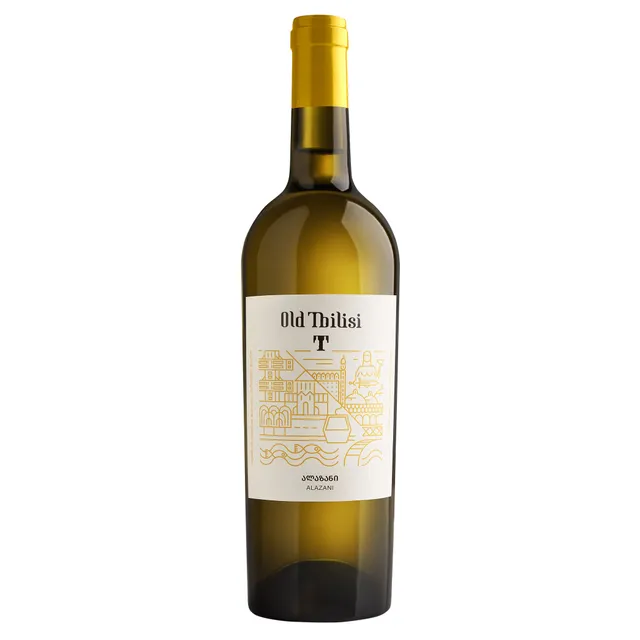 Pusiau saldus baltas vynas OLD TBILISI ALAZANI (12%), 750 ml