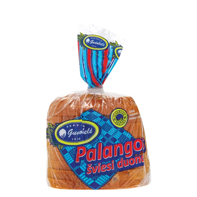 Šviesi ruginė raikyta PALANGOS duona, 340 g