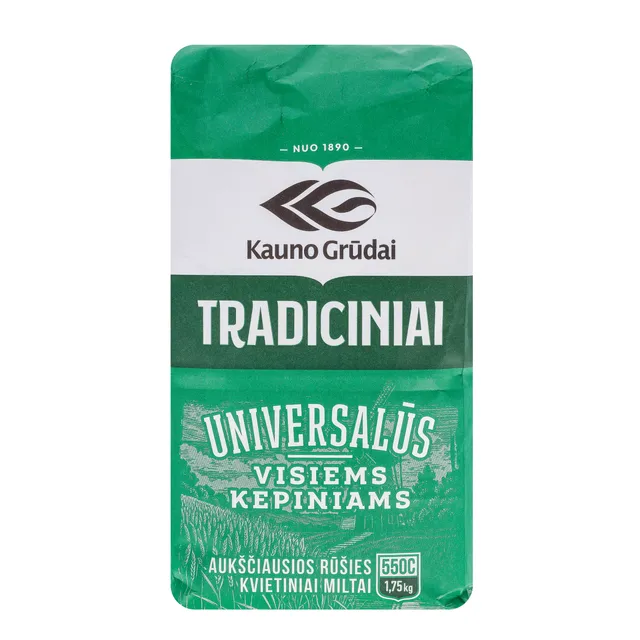 Aukščiausios rūšies kvietiniai miltai KAUNO GRŪDAI, 1,75 kg