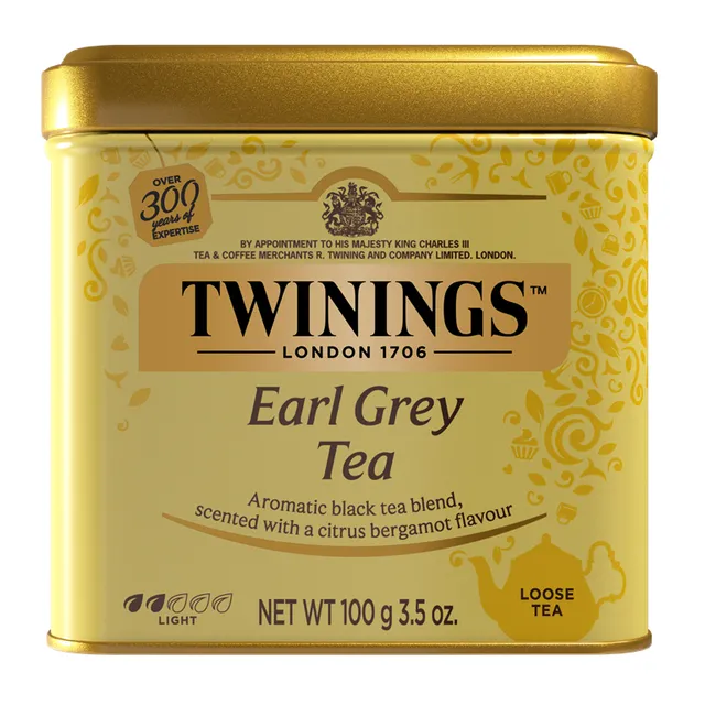 Biri juodoji arbata TWININGS EARL GREY TEA, 100 g