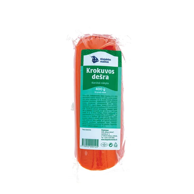 Karštai rūkyta KROKUVOS dešra, I r., 400 g