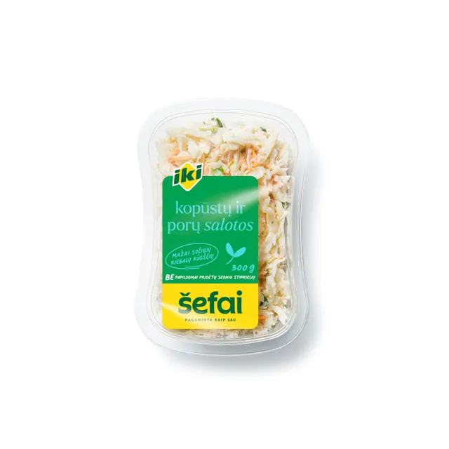 Kopūstų ir porų salotos IKI ŠEFAI, 300 g