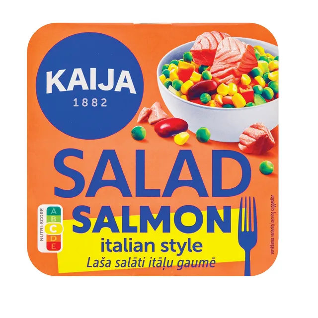 Itališkos salotos su lašiša ir daržovėmis pomidorų padaže KAIJA, 220 g