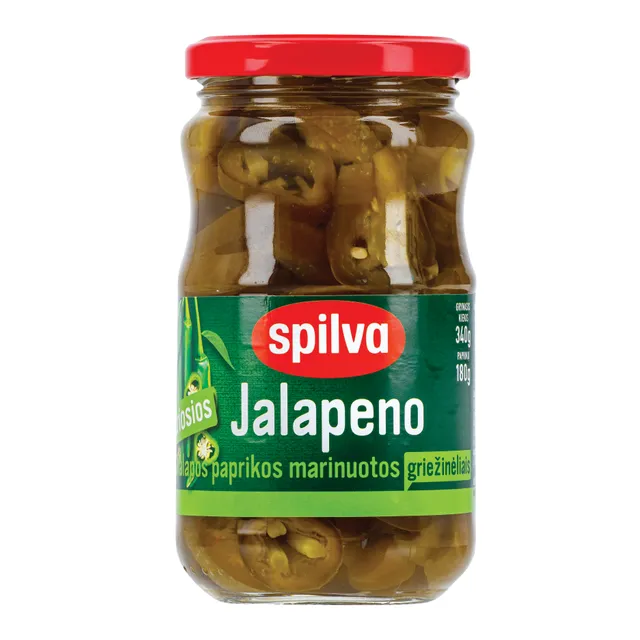 Marinuotos uoginės paprikos griežinėliais SPILVA, 340 g