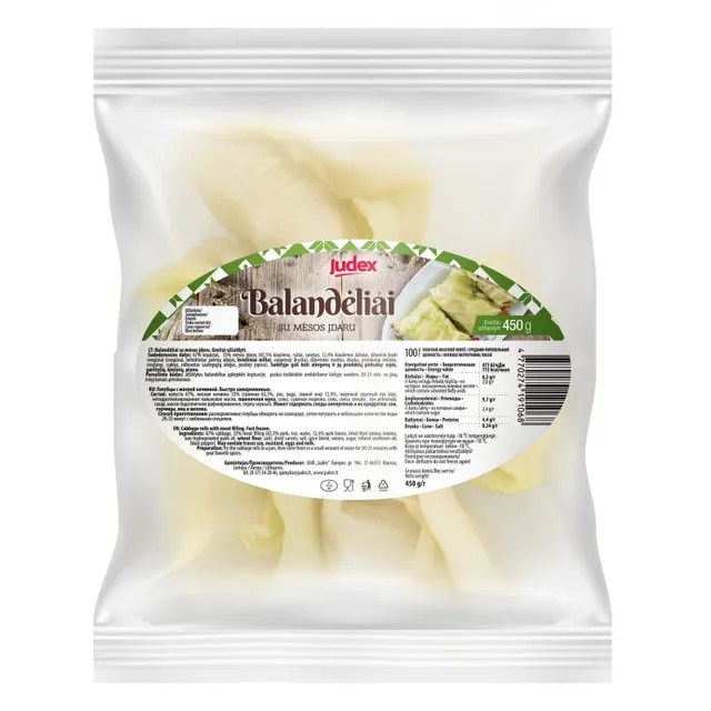 Balandėliai su mėsa JUDEX, 450 g