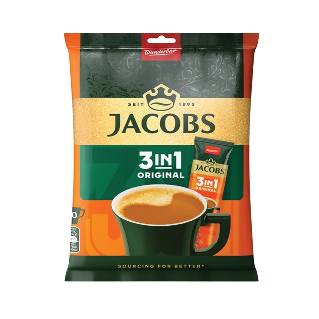 Tirpus kavos gėrimas JACOBS 3 in 1 Original, 126g