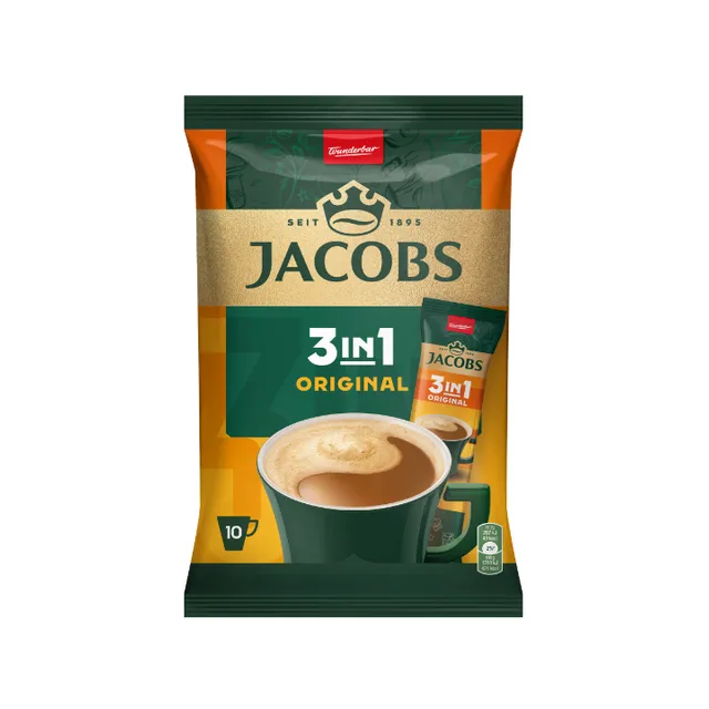 Tirpus kavos gėrimas JACOBS 3IN1 ORIGINAL, 126 g