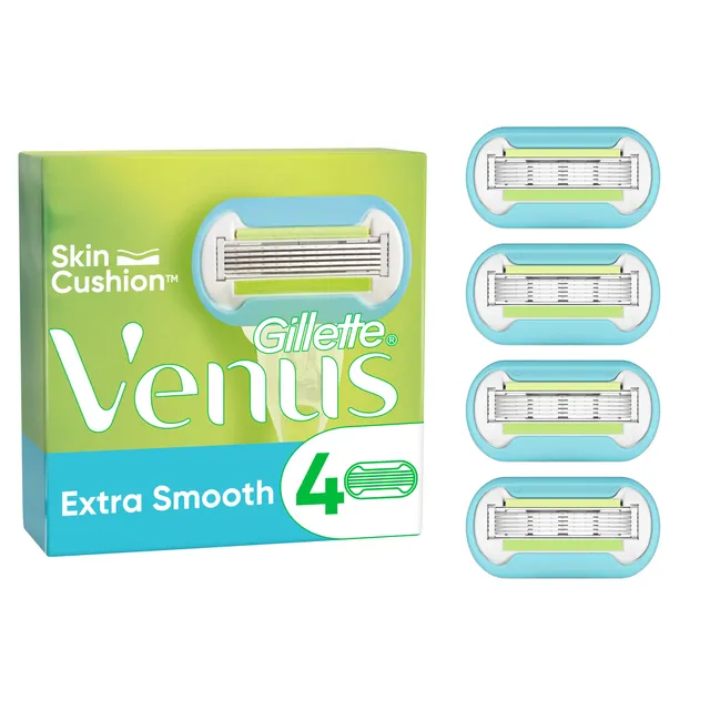 Skustuvo galvutės VENUS Deluxe Extra Smooth, 4vnt.