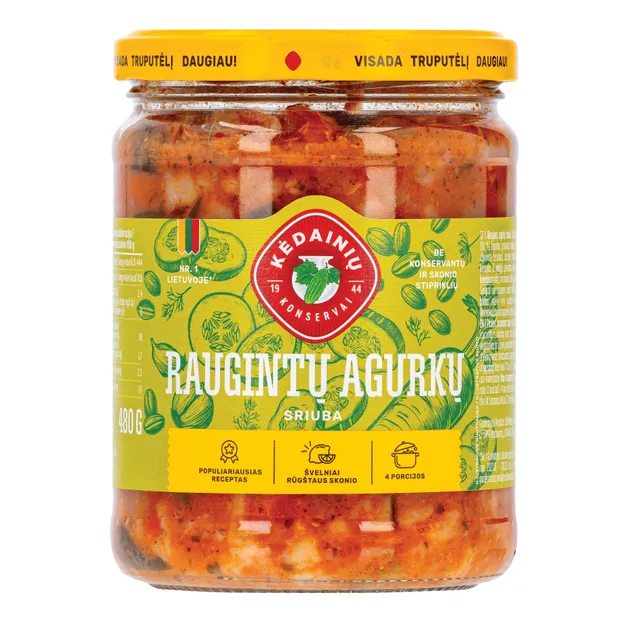 Raugintų agurkų sriuba KĖDAINIŲ, 480 g