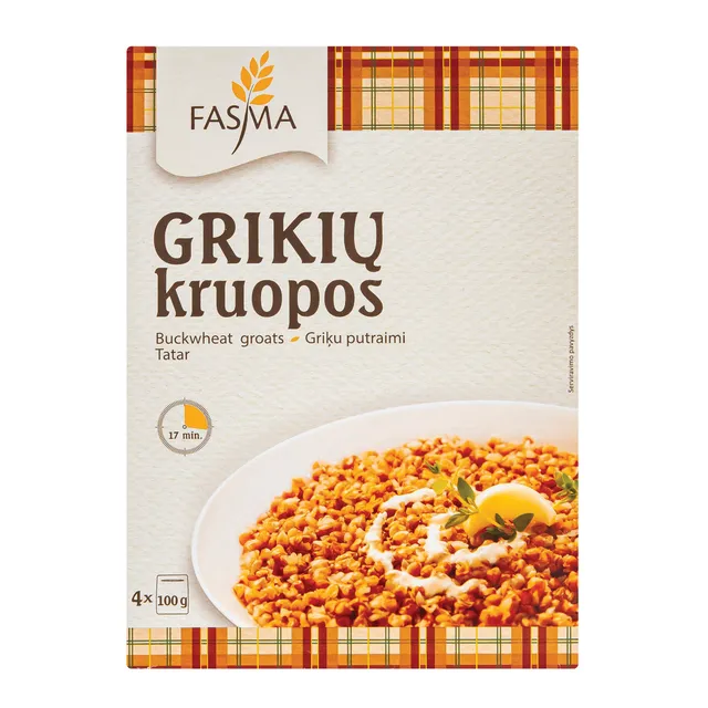 Lietuviški grikiai FASMA, 4x100 g