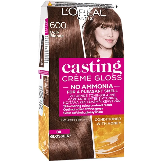 Casting Creme Gloss pusiau ilgalaikiai plaukų dažai be amoniako, 600