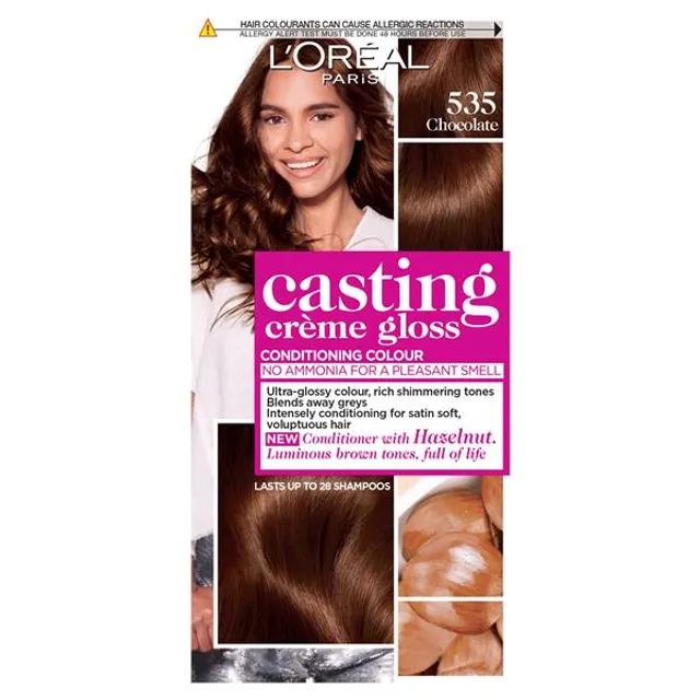 Casting Creme Gloss pusiau ilgalaikiai plaukų dažai be amoniako, 535
