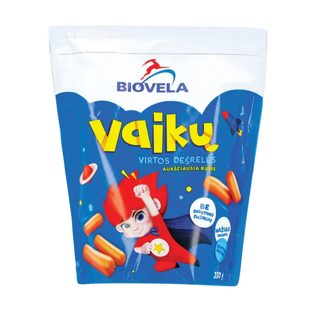 Virtos vaikų dešrelės, aukščiausia rūšis, 230 g