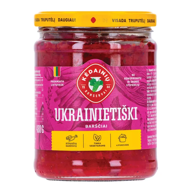 Ukrainietiški barščiai KĖDAINIŲ, 480 g