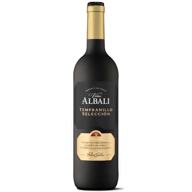 Sausas raudonasis vynas su saugoma geografine nuoroda VINA ALBALI TEMPRANILLO D.O. 12,5%, 750 ml