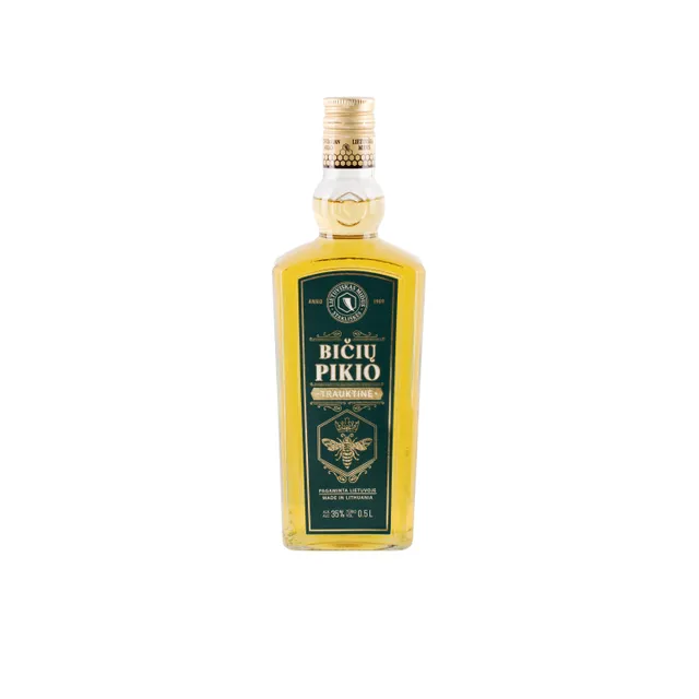 Trauktinė BIČIŲ PIKIO 35%, 0,5L firminis stiklinis butelis