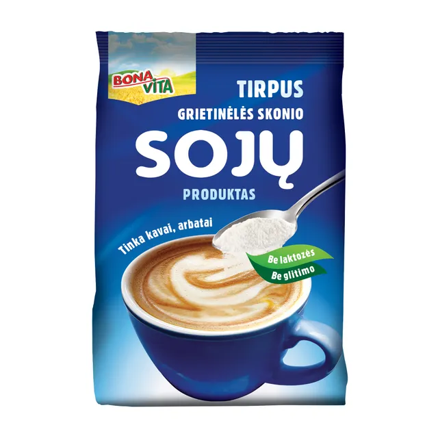 Tirpus grietinėlės skonio sojų produktas BONA VITA, 150 g