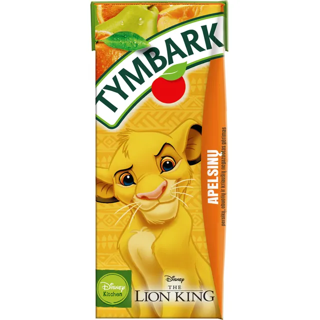 Apelsinų, persikų, kriaušių gėrimas TYMBARK, 200 ml