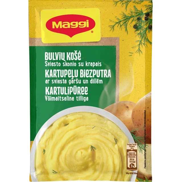 Sviesto skonio bulvių košė su krapais MAGGI, 35 g