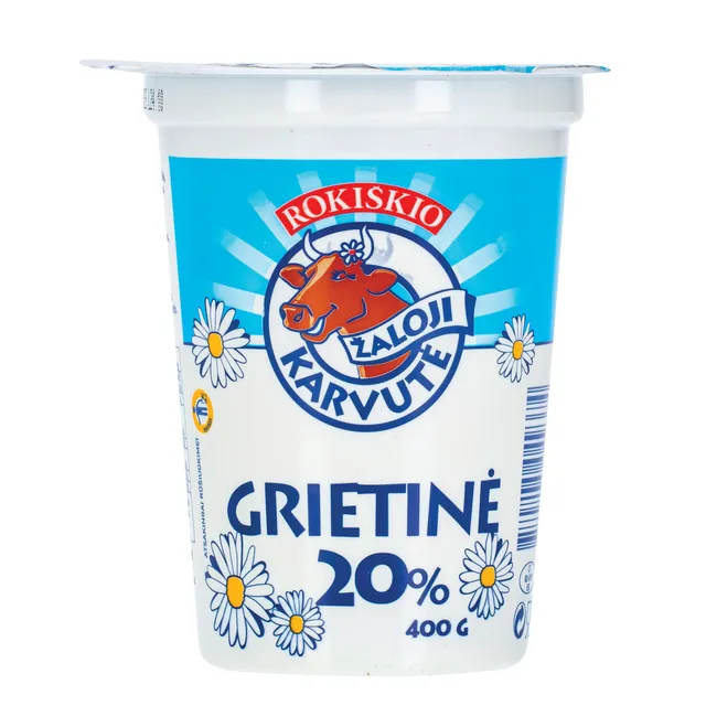Grietinė ŽALOJI KARVUTĖ, 400 g