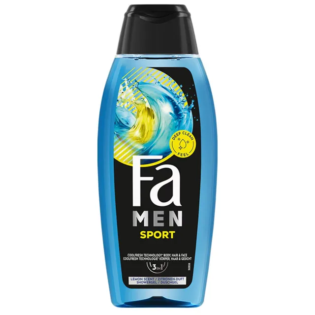 FA dušo gelis MEN ENERGIZING SPORT, 400 ml