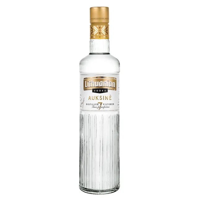 Originali lietuviška degtinė LITHUANIAN VODKA AUKSINĖ (40%), 500 ml
