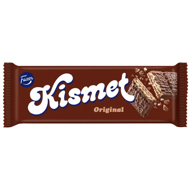 Šokoladinis, vaflinis batonėlis Kismet, 50 g