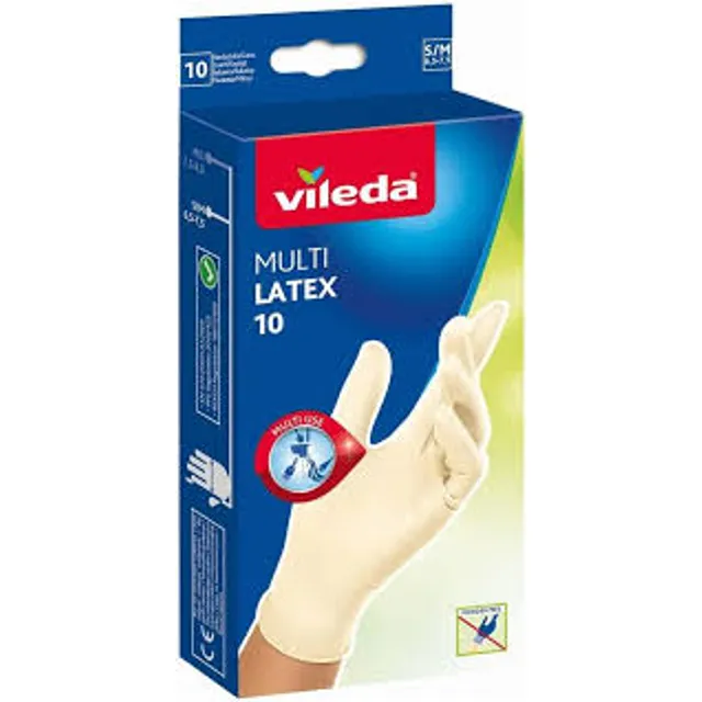 Vienkartinės guminės pirštinės VILEDA MULTI CARE, 12 vnt.