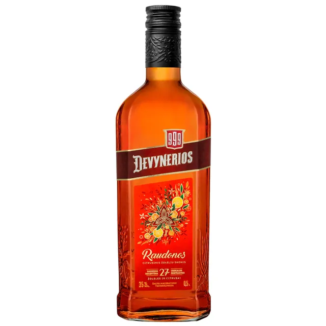 Balzamas spiritinis gėrimas RAUDONOS DEVYNERIOS 35%, 500 ml