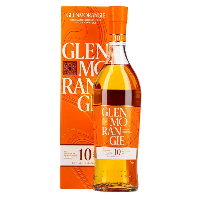 Viskis GLENMORANGIE ORIGINAL SINGLE MALT 10Y.O. dėžutėje 40%, 0,7 l