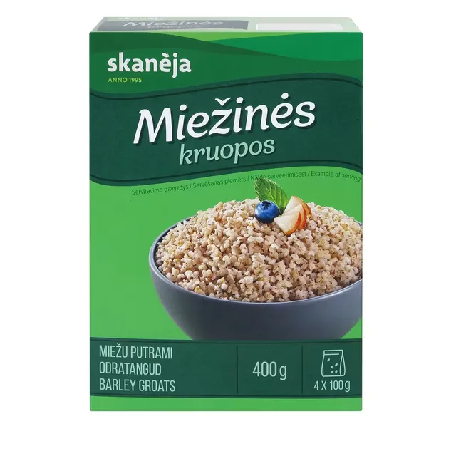 Miežių kruopos SKANĖJA, 4x100g
