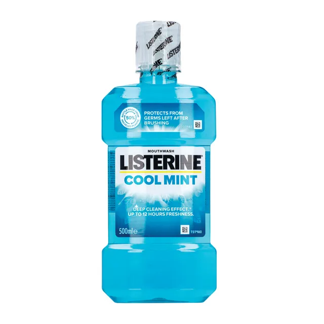 Burnos skalavimo skystis LISTERINE COOLMINT, 500 ml