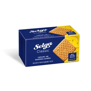 Sausainiai bananų skonio, SELGA, 180 g