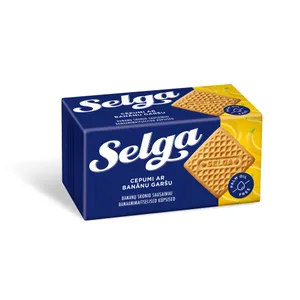 Bananų skonio sausainiai SELGA, 180 g