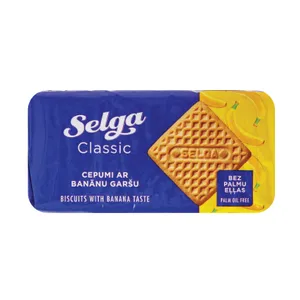 Sausainiai bananų skonio, SELGA, 180 g